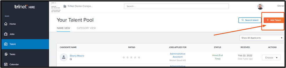 HIRE/ATS-How To Manually Add A New Candidate Into Applicant Tracking ...